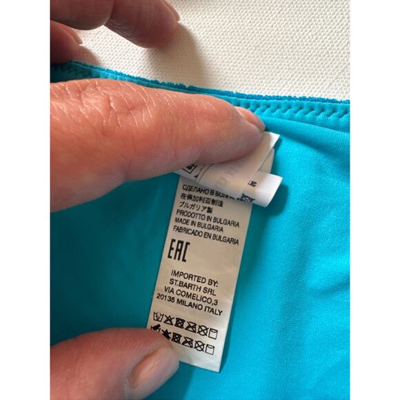 MC2 Saint Barth Blue Terry Cloth Triangle Bikini Set - Size M - Picture 5 of 9